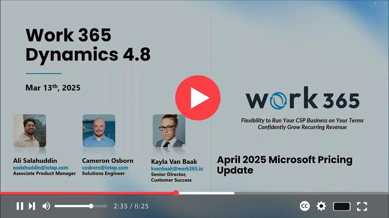 Dynamics Version 4 8 Release Webinar